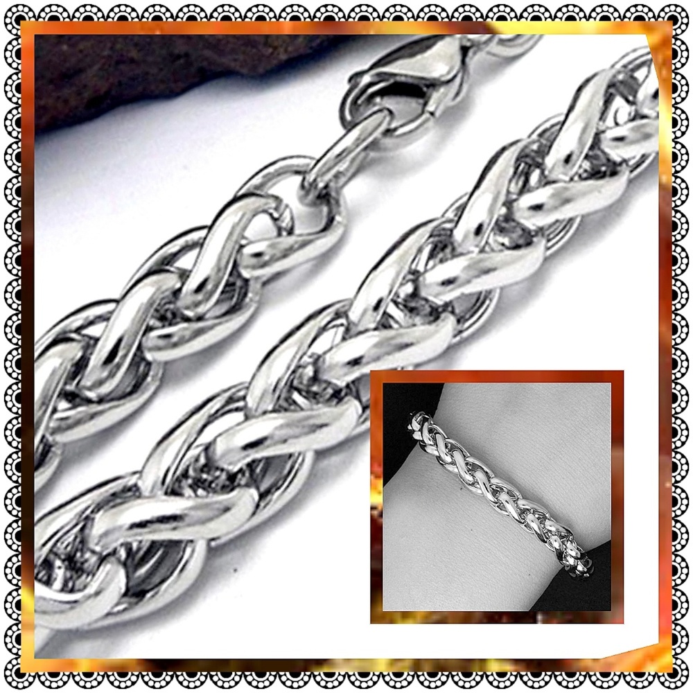 Stainless Steel biker chain bracelet